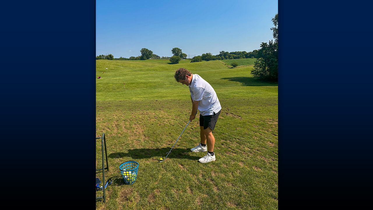 Kyle Quinn enjoys his time on the golf course at Lacoma Golf Club.