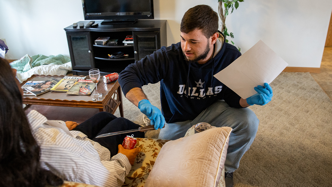 “It’s the hands-on components that set our program apart: it’s not just pictures on a screen,” said Dr. Will LeSuer, chair of the Department of Criminal Justice and Forensic Investigation.