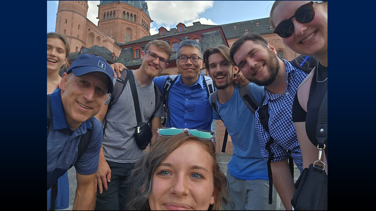 Group photo of UW-Platteville study abroad students and faculty in Germany.C