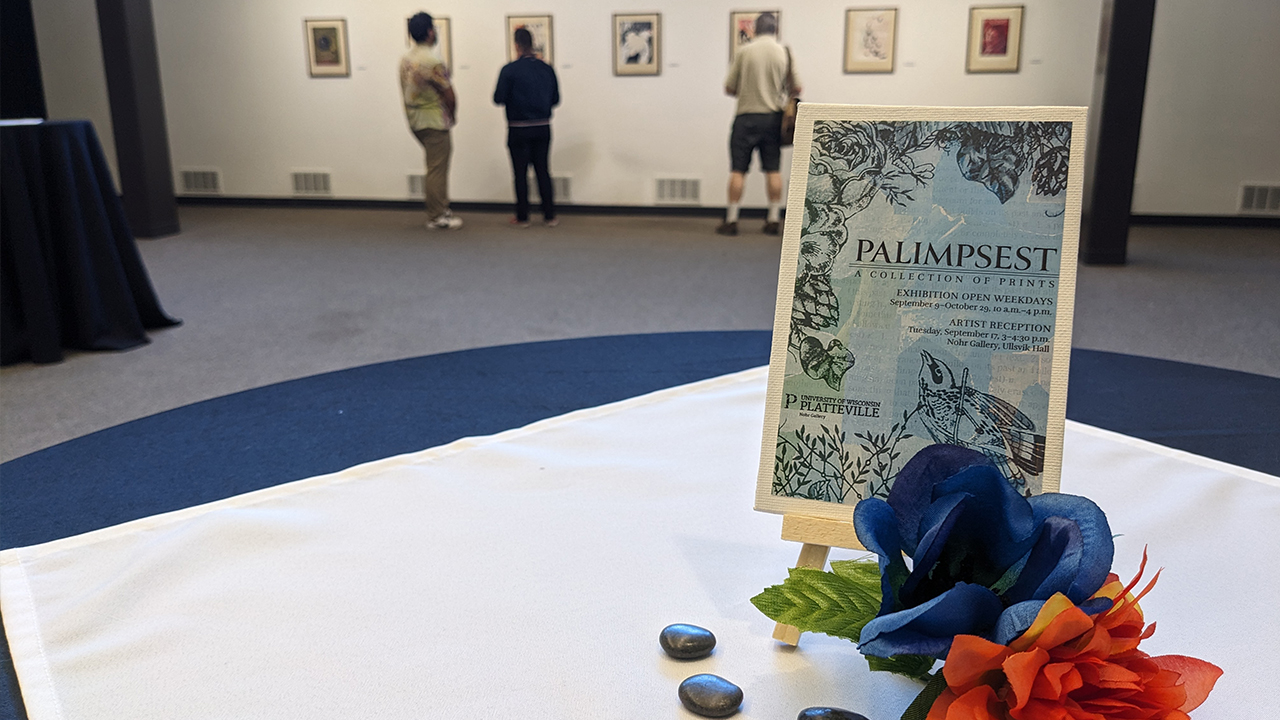 The opening reception of "Palimpsest: A Collection of Prints" was held on September 17.