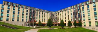 Outdoors photo of Rountree Commons exterior