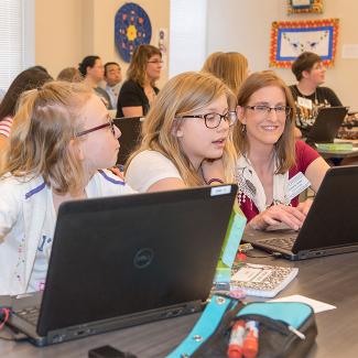 Students at Girls Who Code