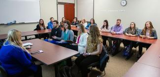 Students in a classroom