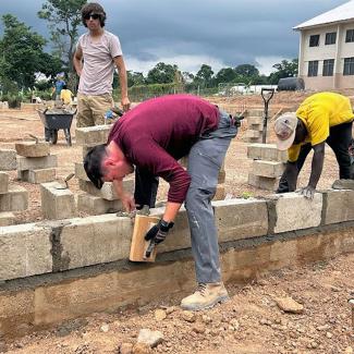 UW-Platteville Engineers Without Borders students in Ghana