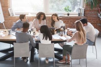 successful student in meeting