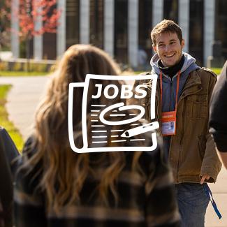 UWP student giving campus tour